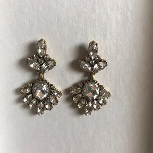 J. Crew crystal drop earrings